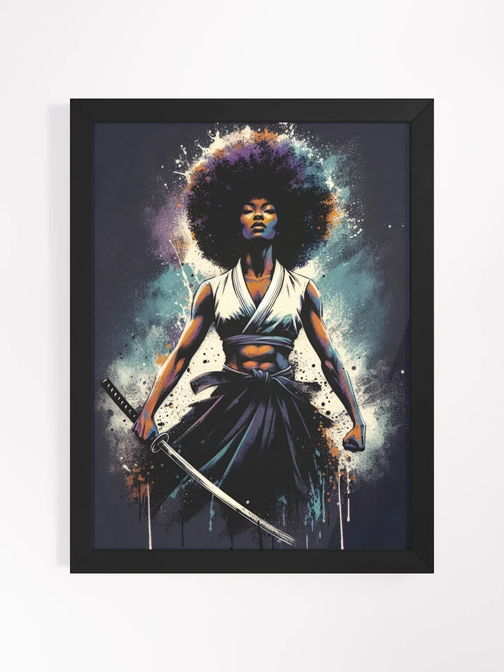 Afro Samurai Girl ART FRAMED PRINT product image (1)