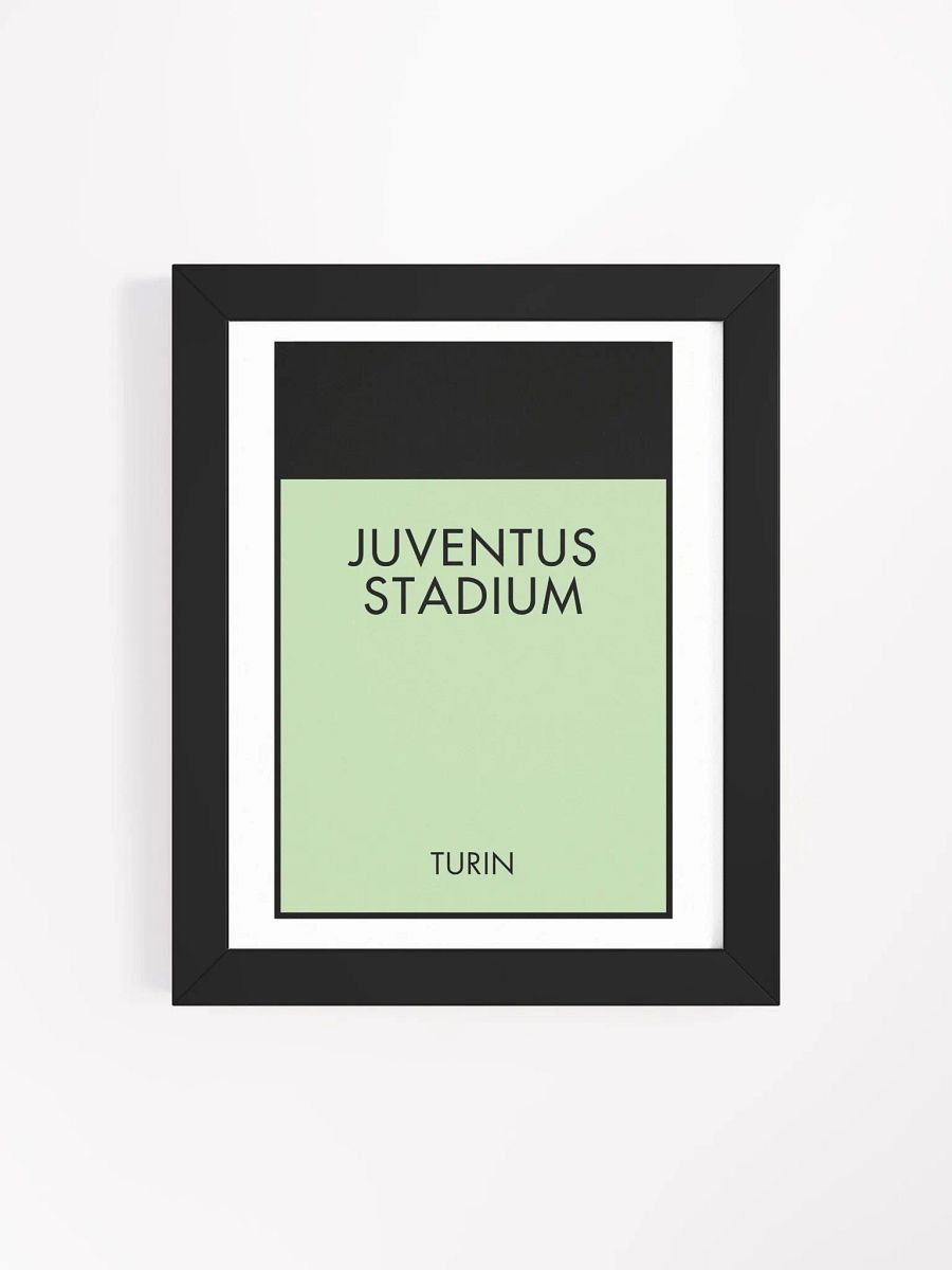 Juventus Stadium Turin Monopoly Title Art Framed Print product image (4)