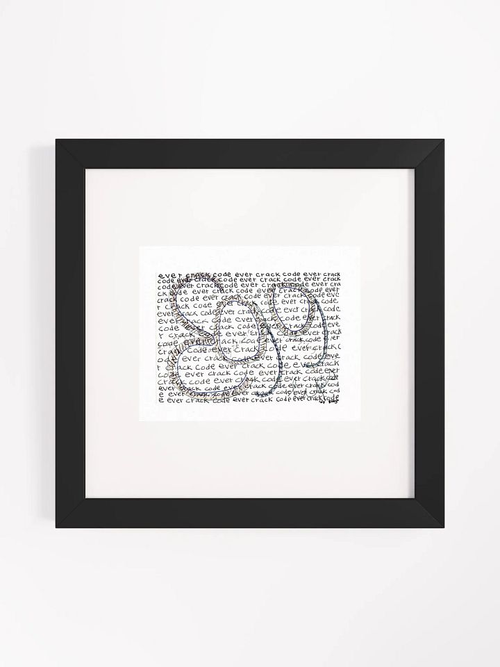 ever crack code egg Panel Card Print Framed product image (2)