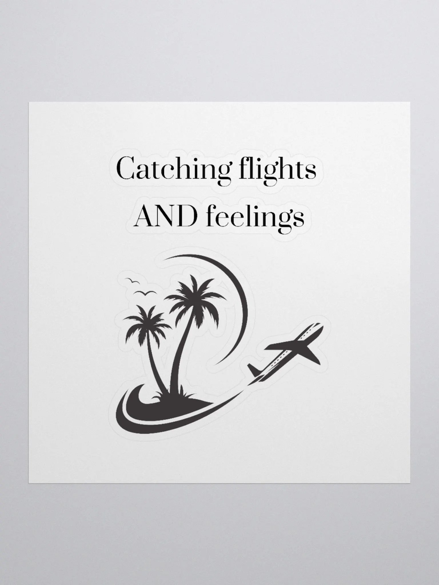 Catching Flights AND Feelings Kiss Cut Stickers product image (4)