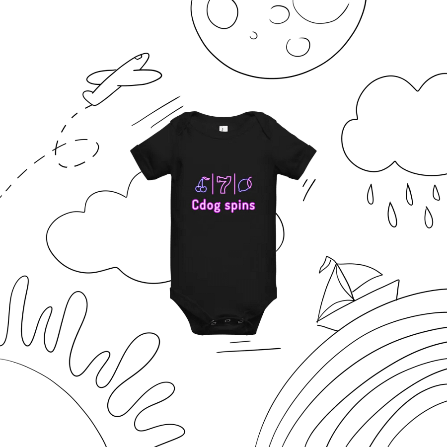 Cdog Spins Baby Grow product image (6)