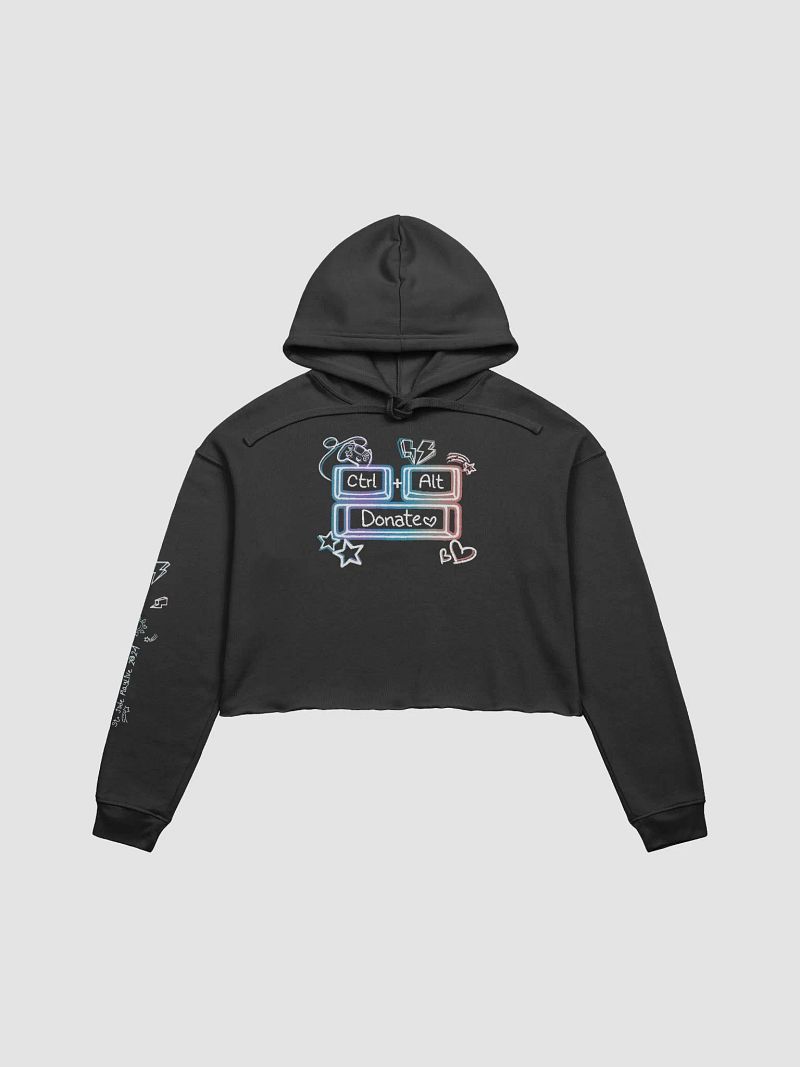 Ctrl + Alt + Donate Team Cropped Hoodie