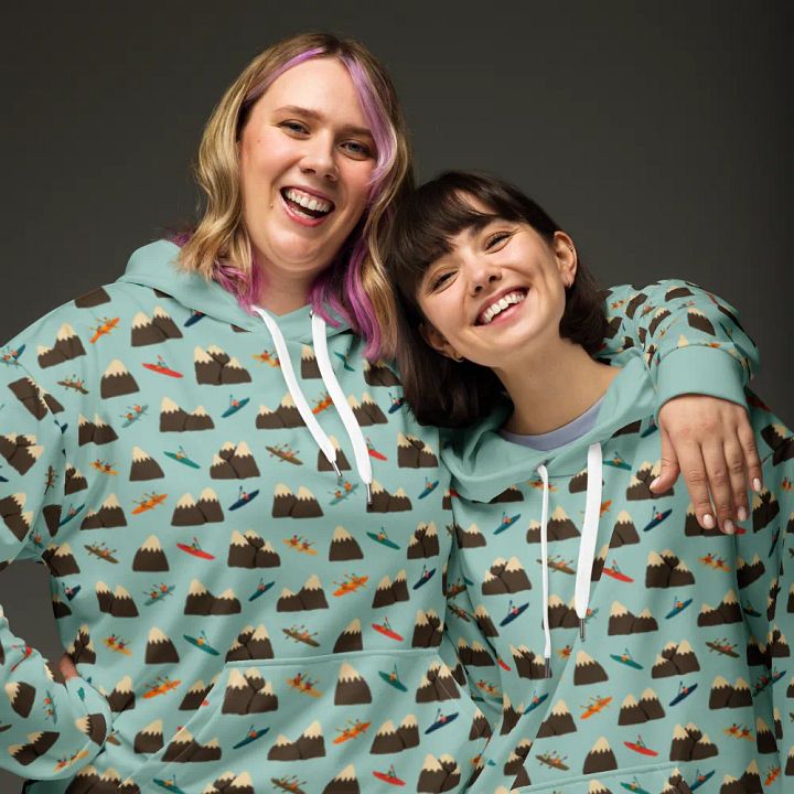 Paddling Peaks - All Over Hoodie product image (2)