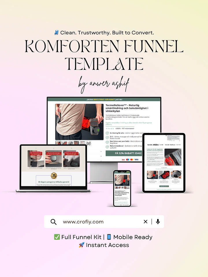 Komforten Funnelish Templates product image (1)