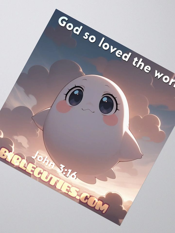 Bible Cuties Elizabeth - God so loved the world Sticker product image (2)