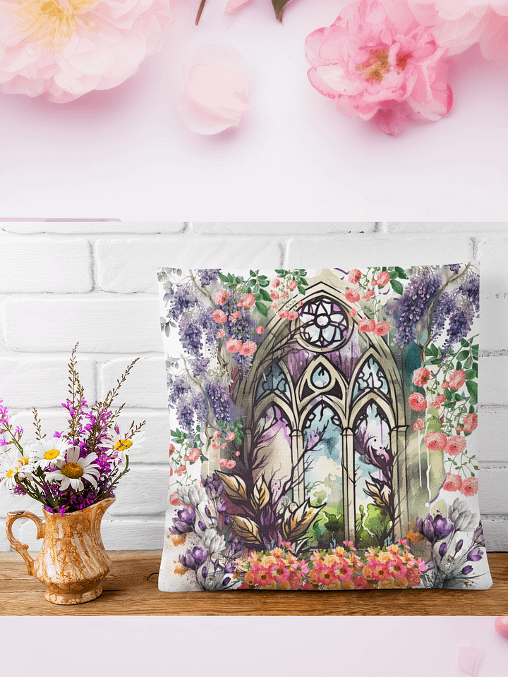 Elven Garden Magical Throw Pillow product image (1)