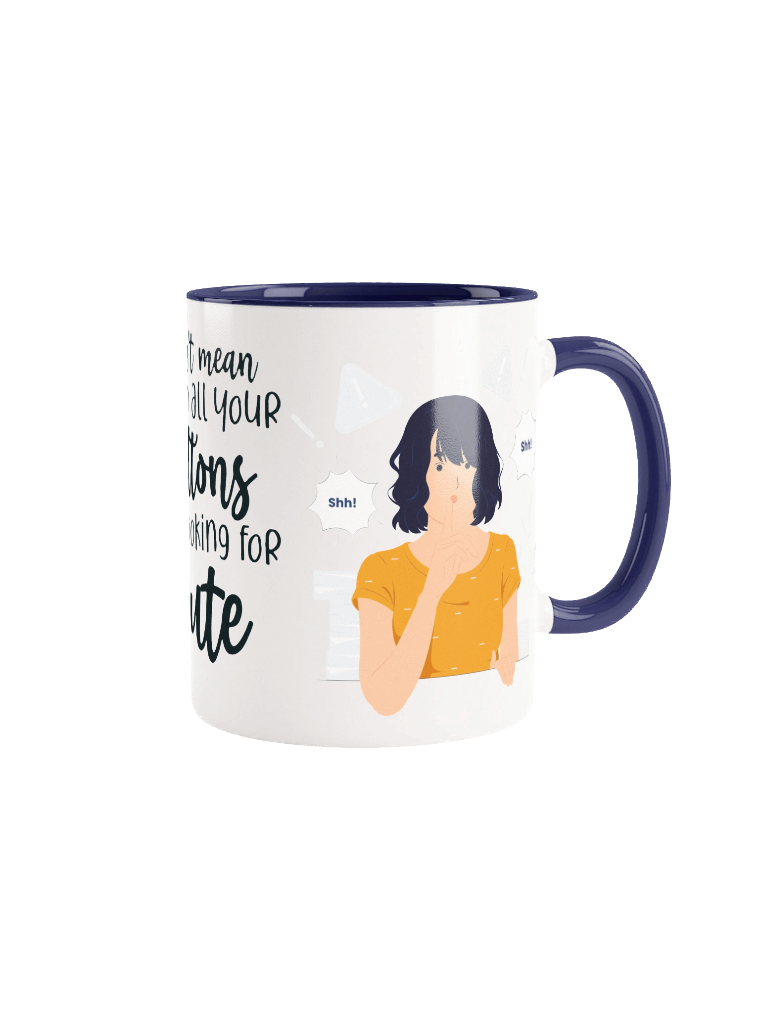 Whispering Shh! Ceramic Mug product image (5)