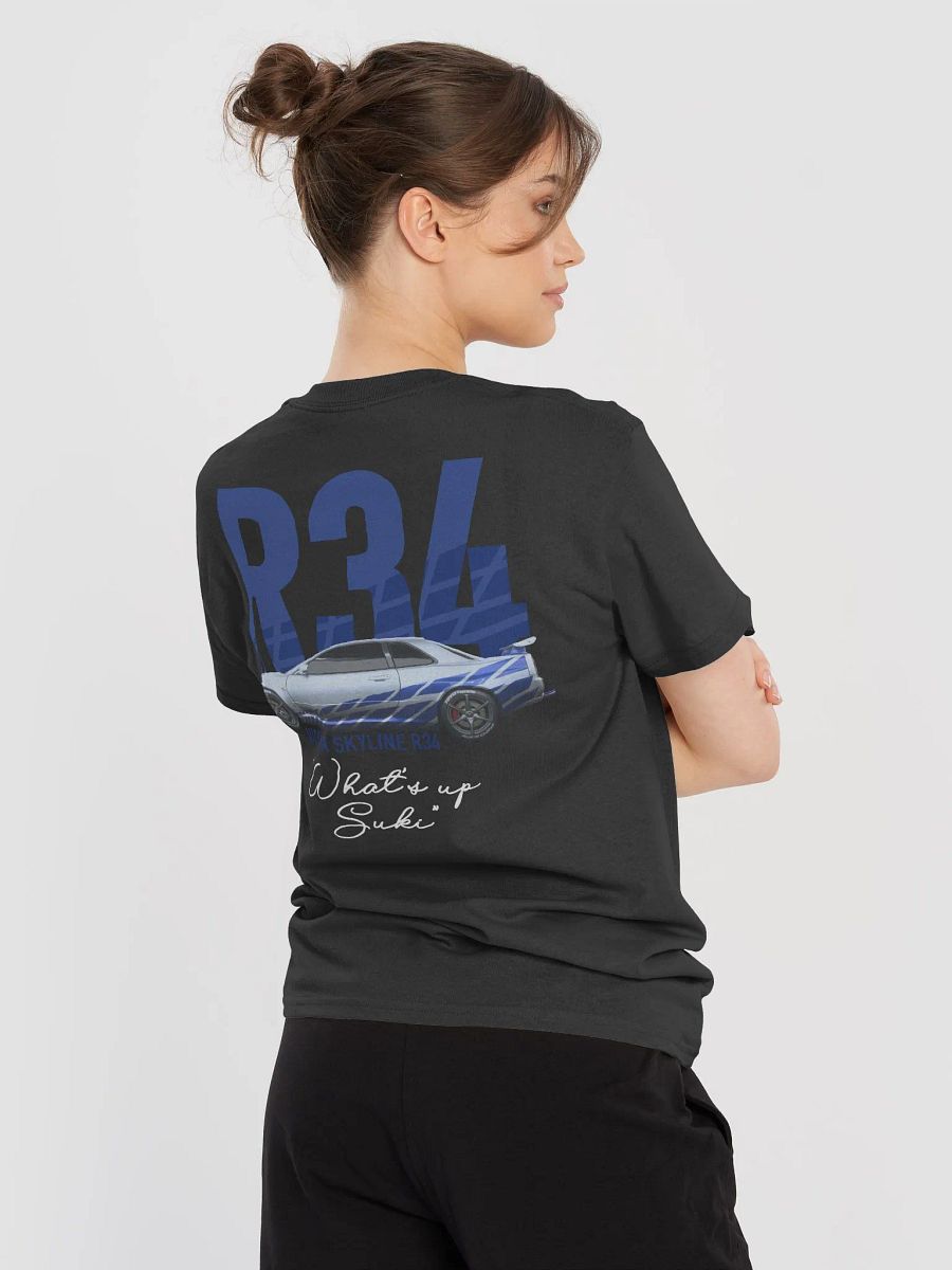 Iconic R34 Nissan Skyline Black Unisex T shirt product image (3)