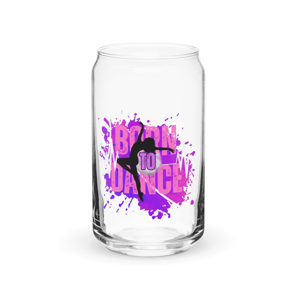 Born to Dance Her Silhouette Energetic Beats Glass product image (2)