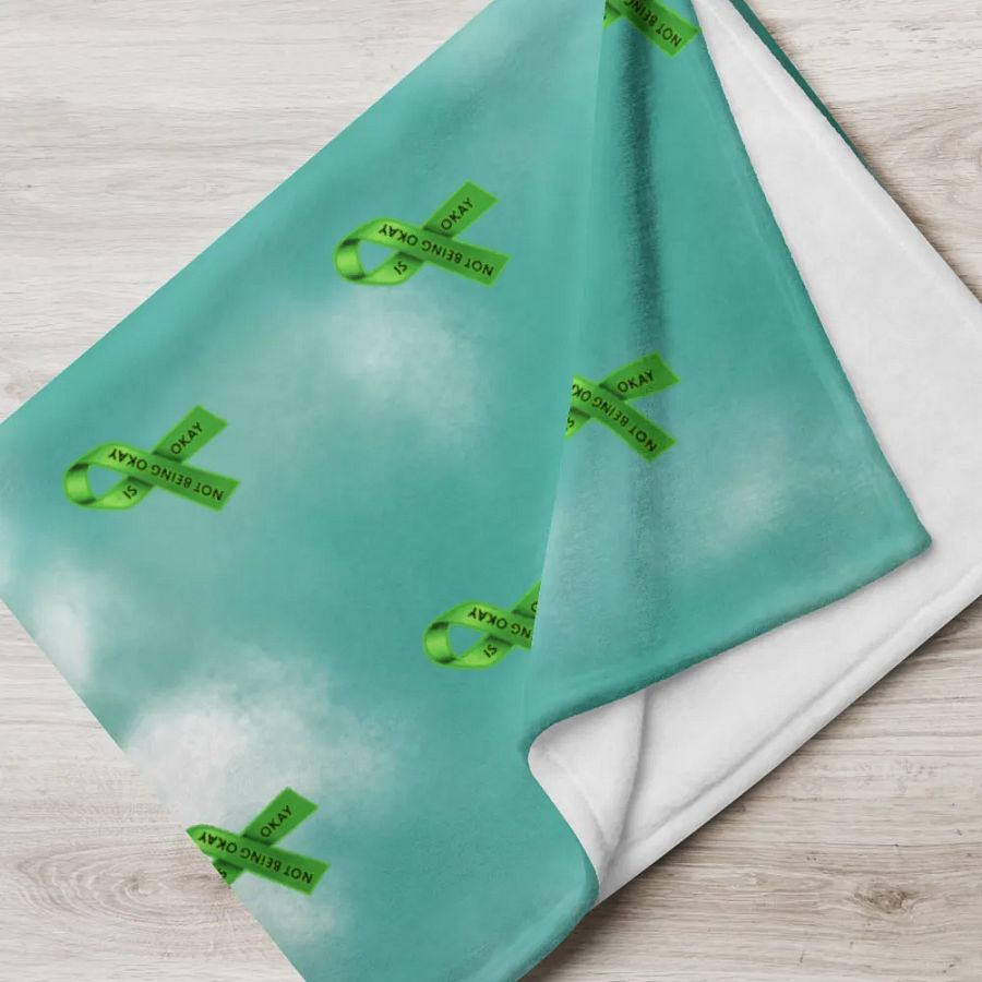 Green Ribbon Awareness Blanket product image (5)