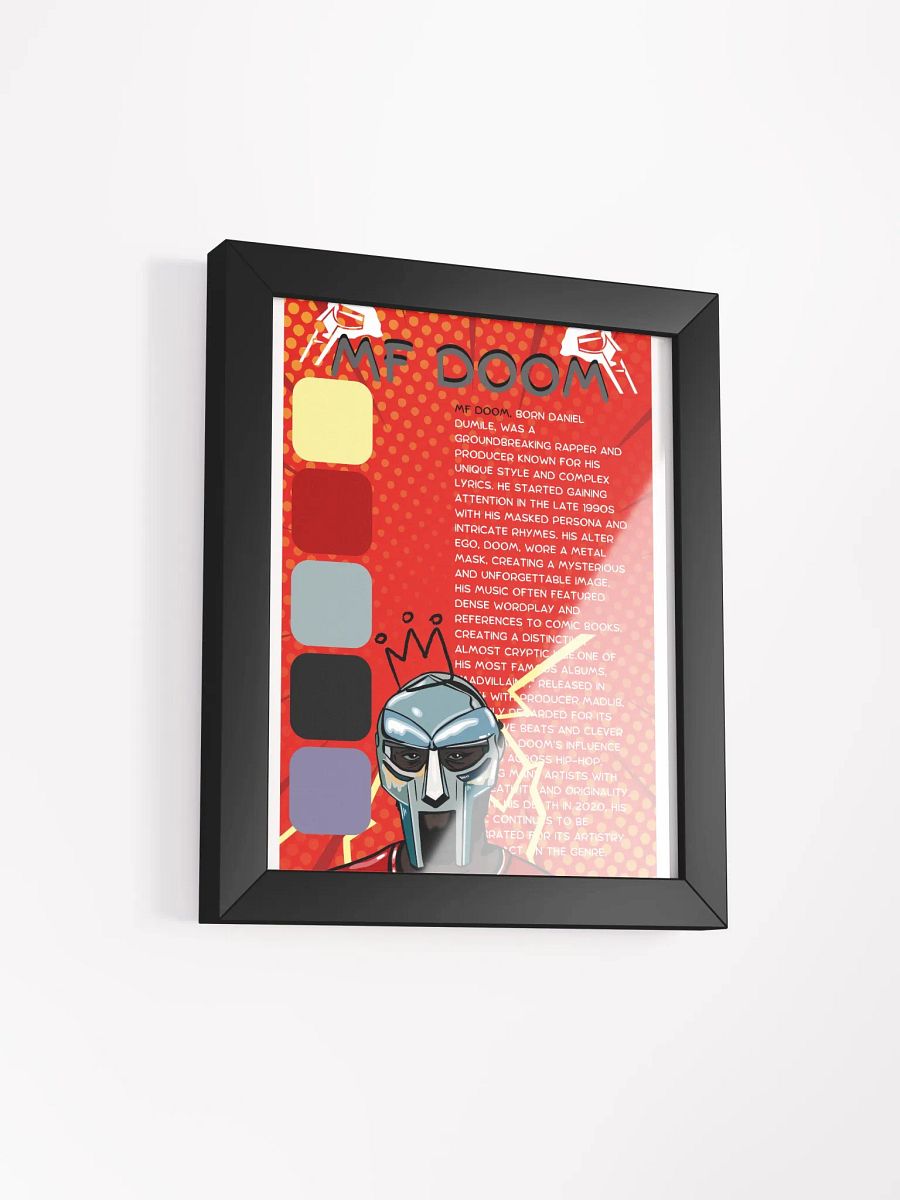 (8x10in) MF DOOM: Framed Matee Poster product image (2)