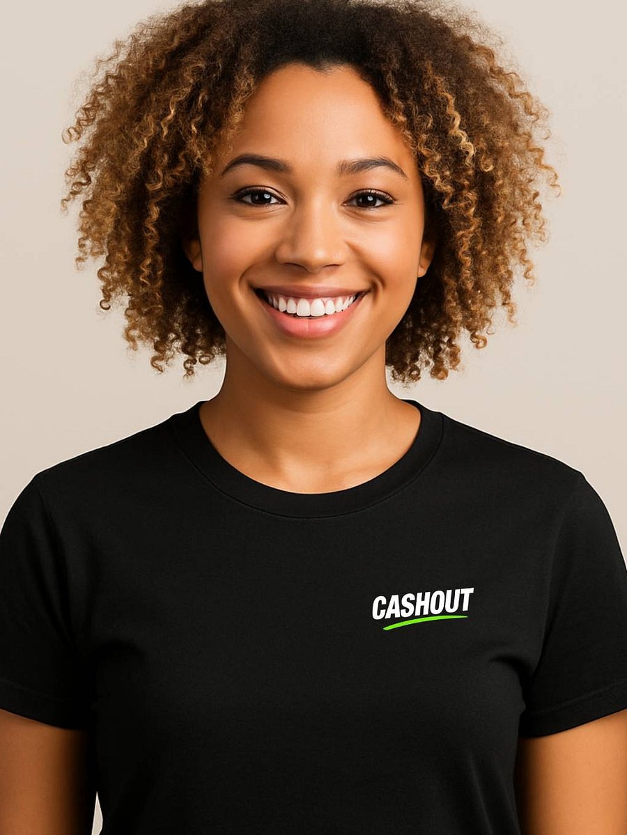CASHOUT - "Print and Sprint" Unisex Black Edition Tee product image (3)