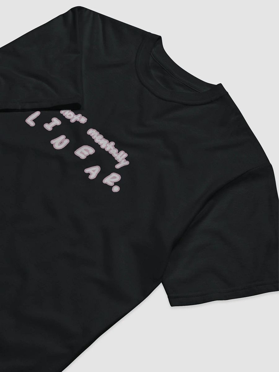 *not* mentally linear (lined design, #E1B9CE) unisex eco tee product image (5)