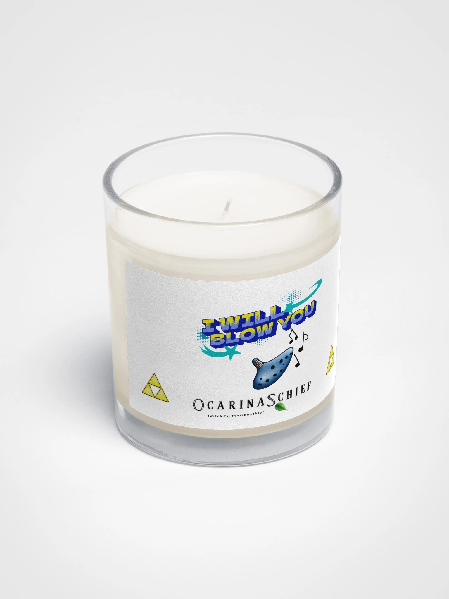 Blow You Soy Wax Candle In A Clear Glass Jar product image (2)