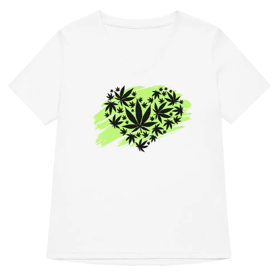 Canna Love Silhouette Relaxed V-Neck Tee product image (5)