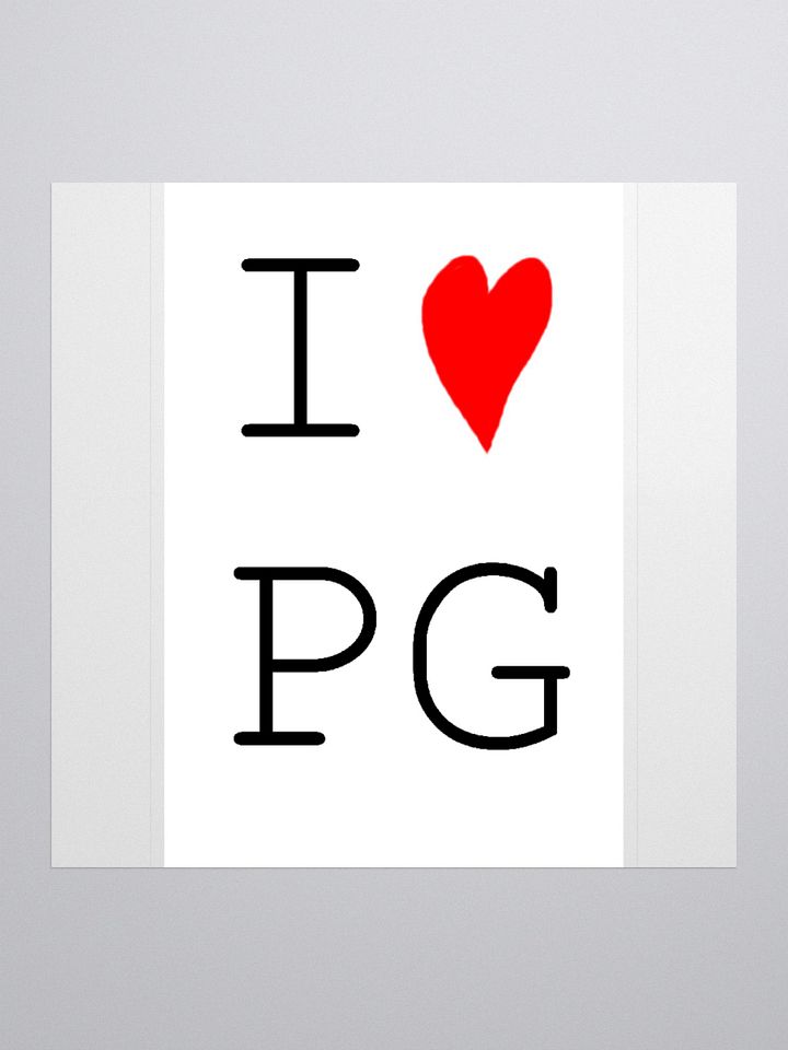 I HEART PATRICK GNARLY SIMPLE STICKER product image (1)
