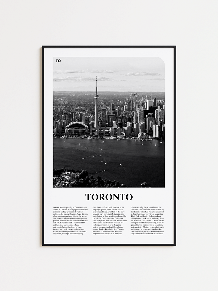Toronto 02 Newspaper Poster product image (1)