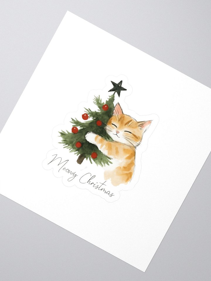 Merry Christmas Cat Hug Sticker Set product image (2)