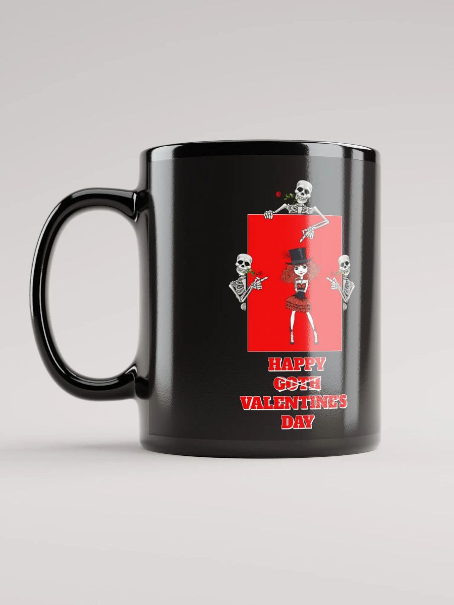 Happy Goth Valentine's Day Black Mug product image (4)