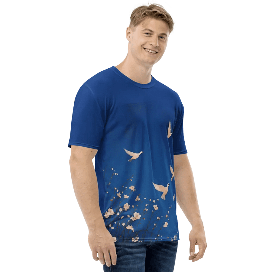 Skyward Serenity All-Over Print Tee. Japanese Art Style product image (3)