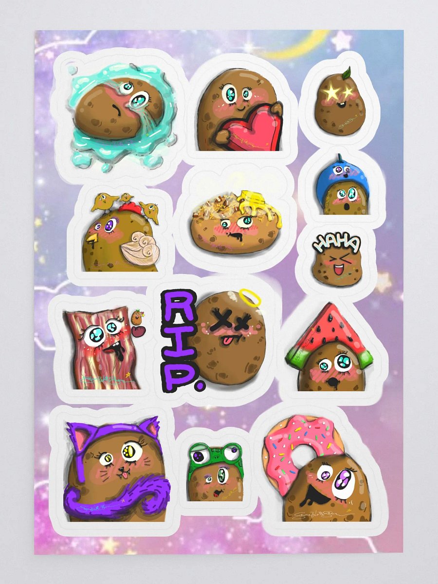 Sticky Spuddies Sticker Sheet product image (2)