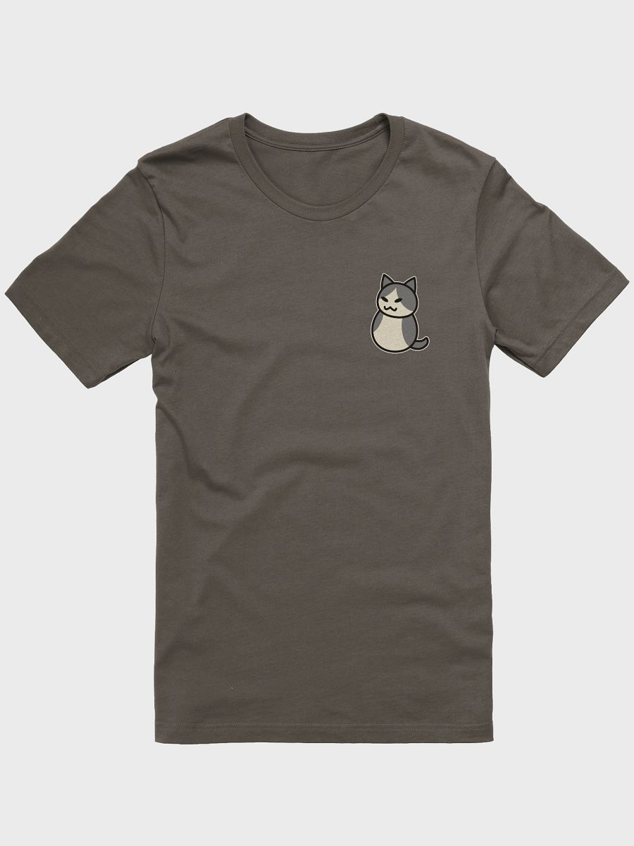 Gray and White (Off-white) Cat Unisex T-shirt product image (2)