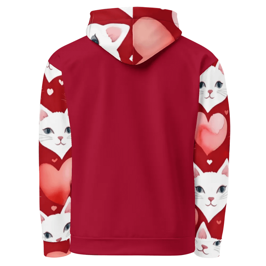 Love & Whiskers Valentine's Day Unisex Hoodie product image (5)