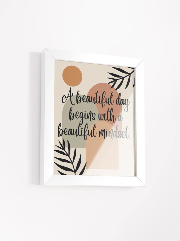 Mindful Morning Motivation Framed Poster product image (2)