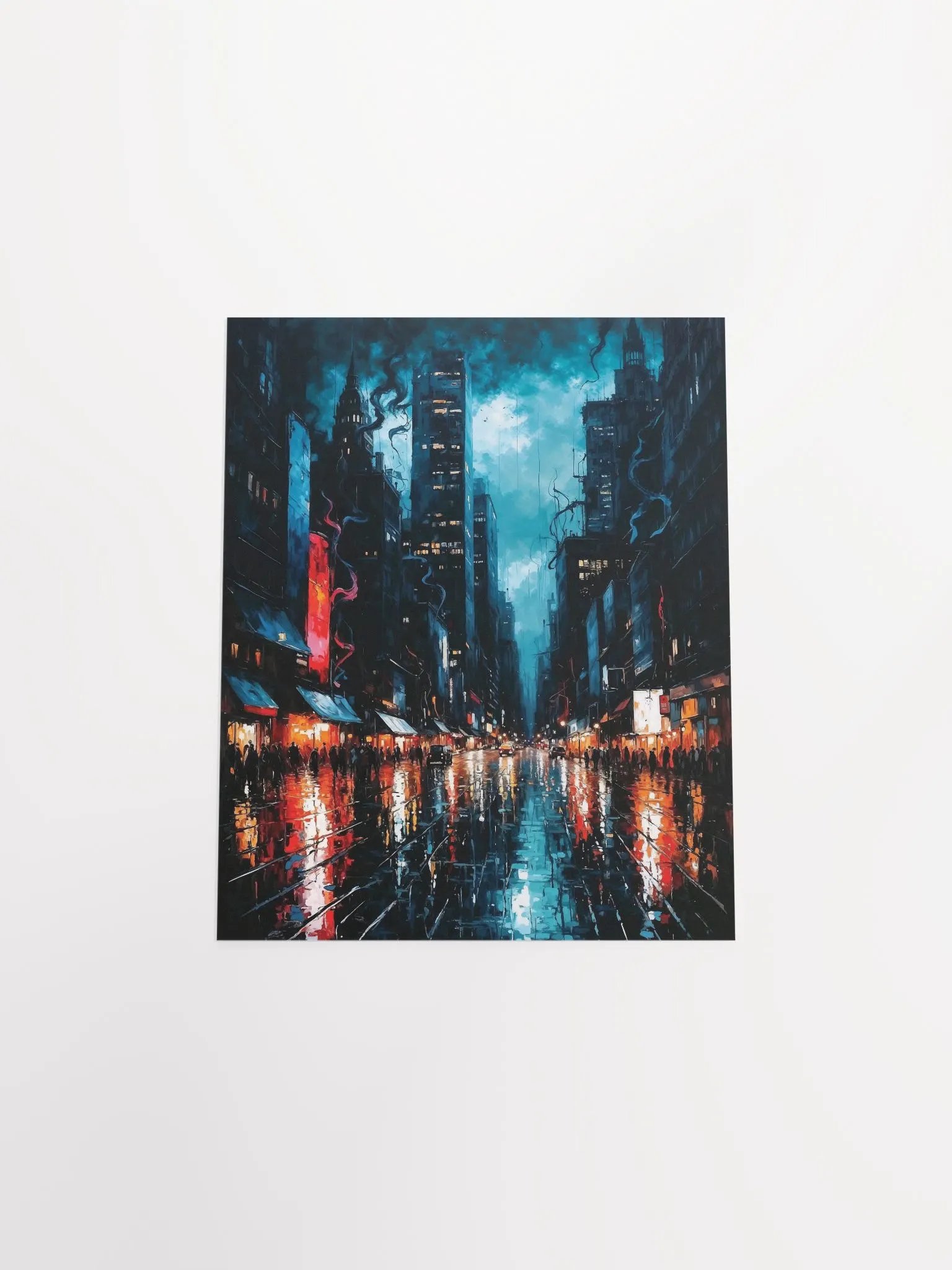Moody Urban Nightlife Matte Poster product image (23)
