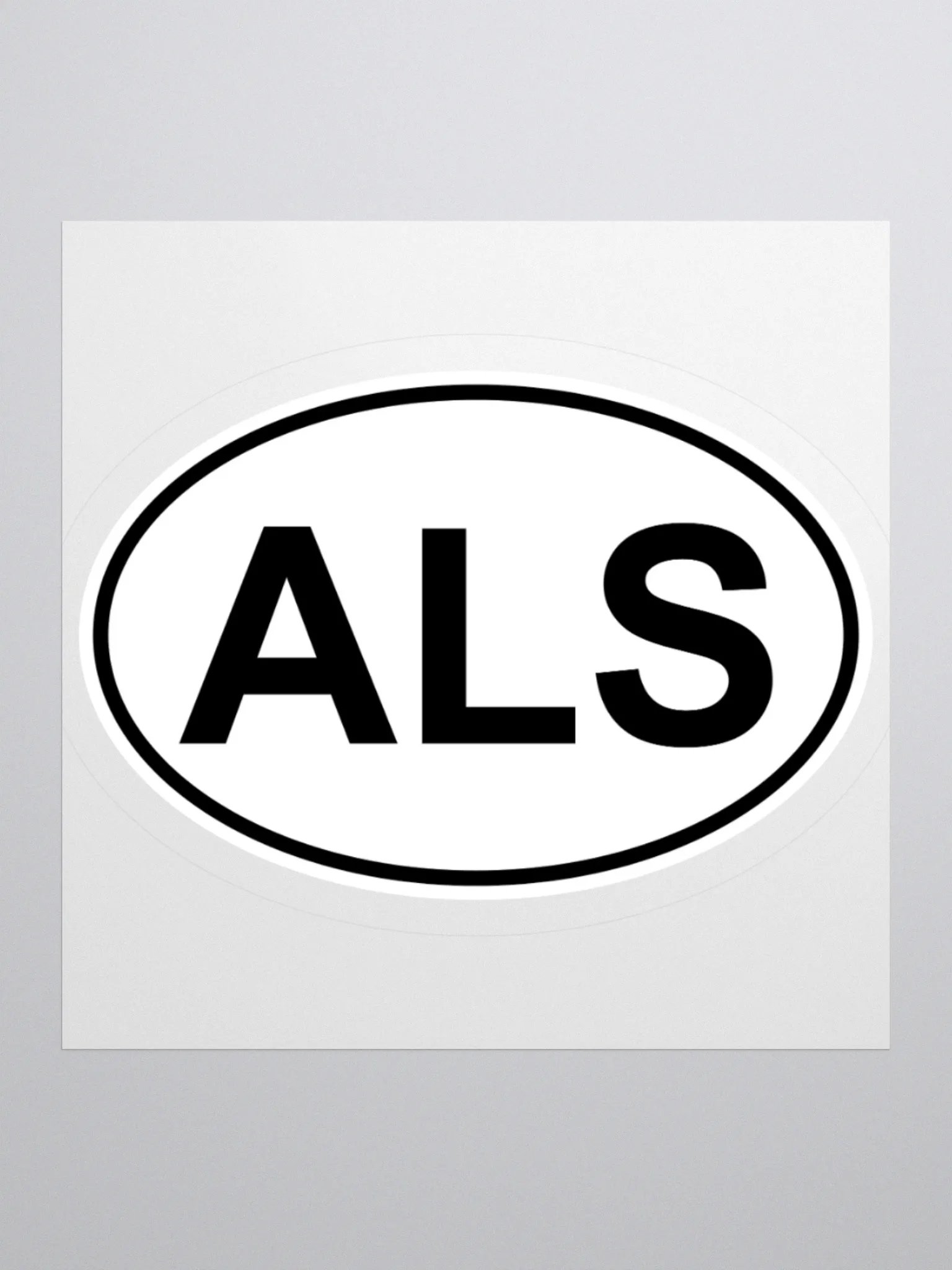 ALS Oval Sticker product image (1)