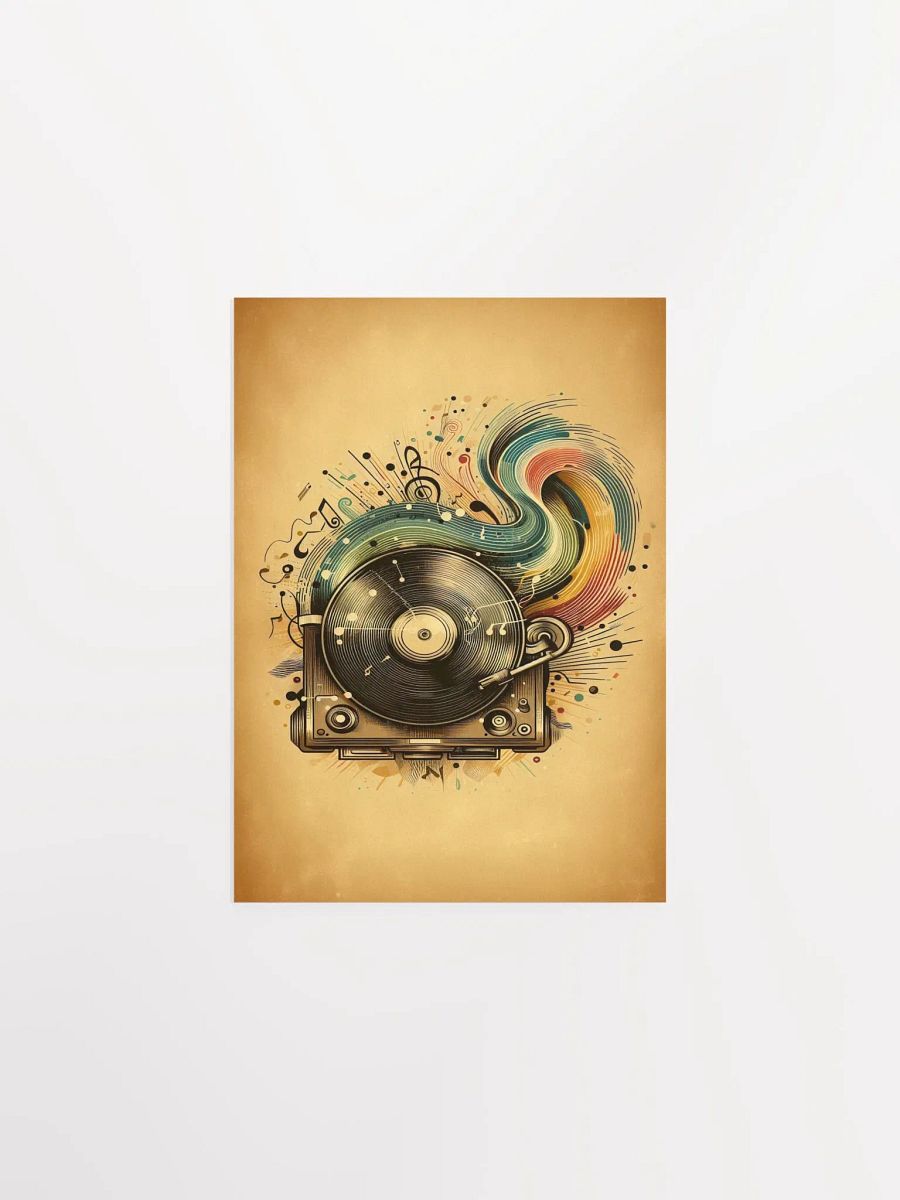 Retro Musical Melodies Vinyl Poster product image (1)