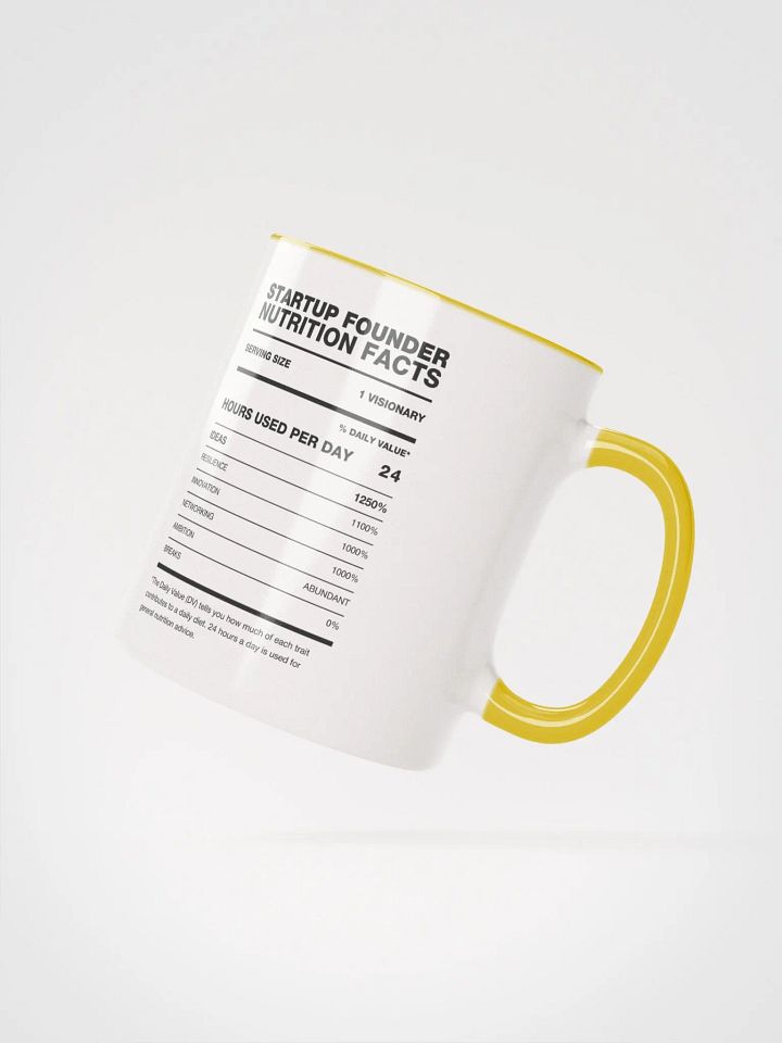 STARTUP FOUNDER Nutrition Facts Ceramic Mug product image (2)
