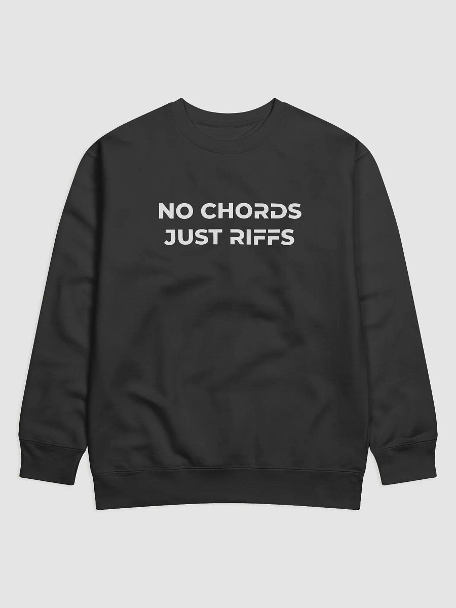 Sweatshirt - No Chords, Just Riffs // TÅBCORE (front & back print) product image (1)