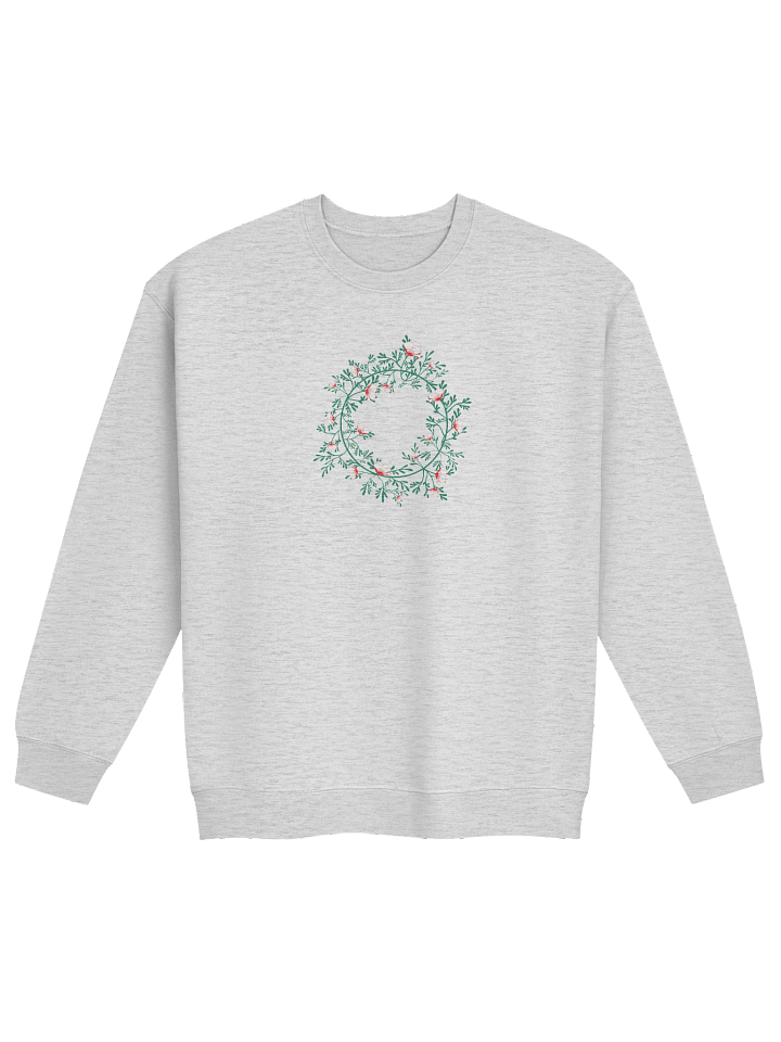 Poppy wreath sweatshirt (Peppermint) product image (1)