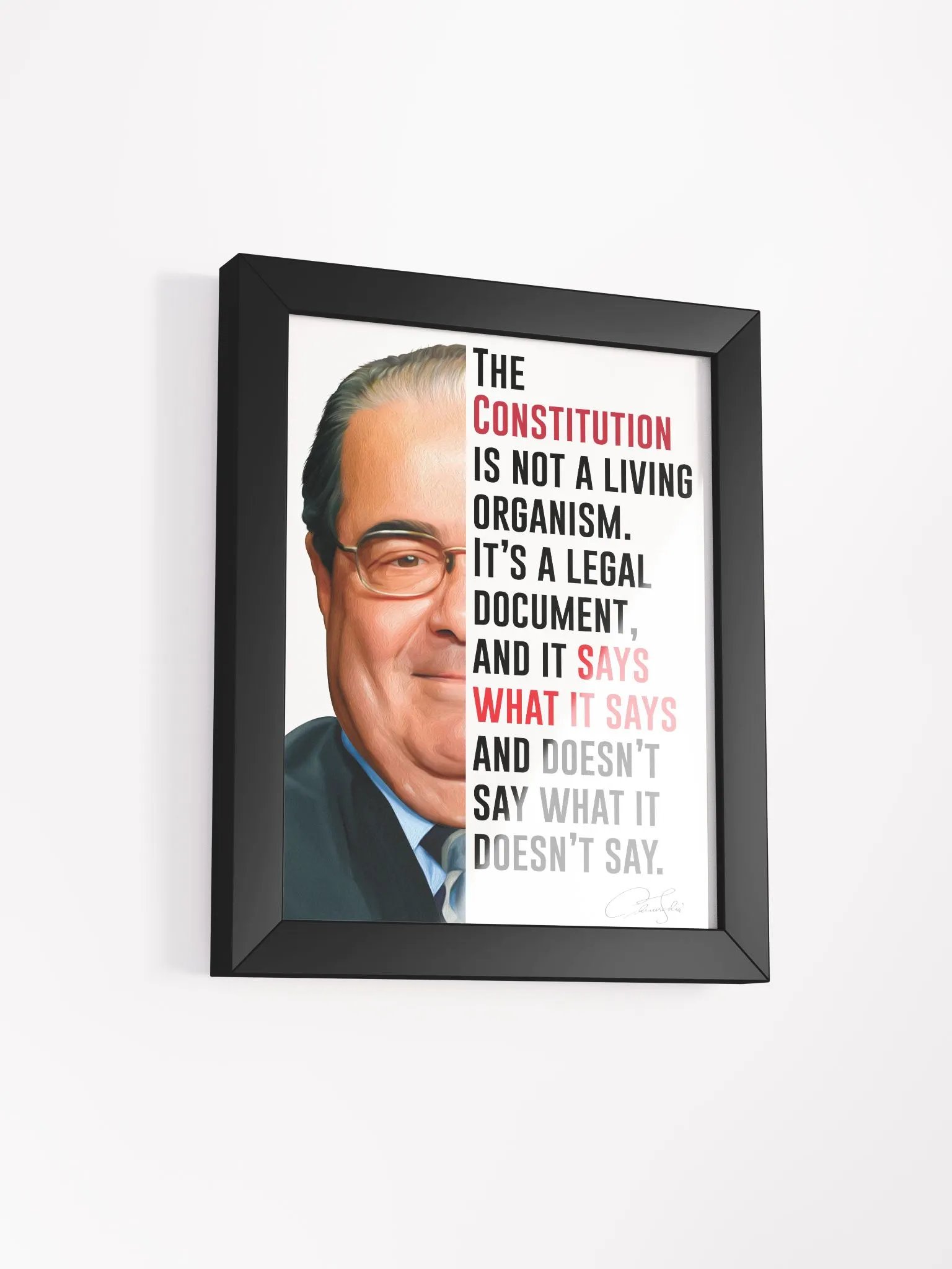 Antonin Scalia Originalist Framed Print product image (4)