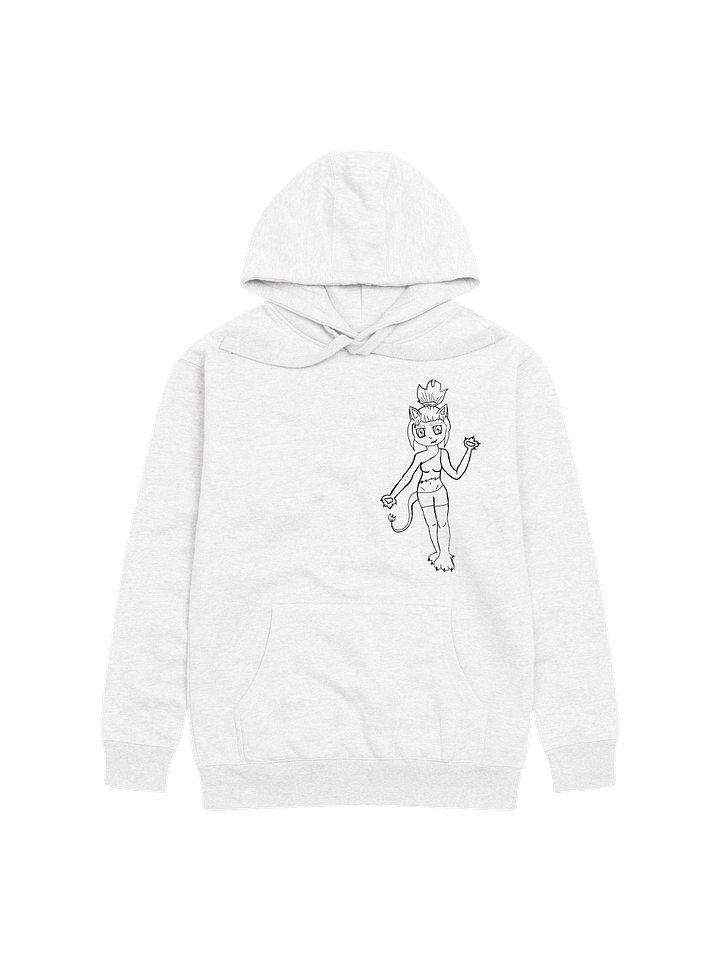 Lara Catpaw lineart hoodie product image (1)