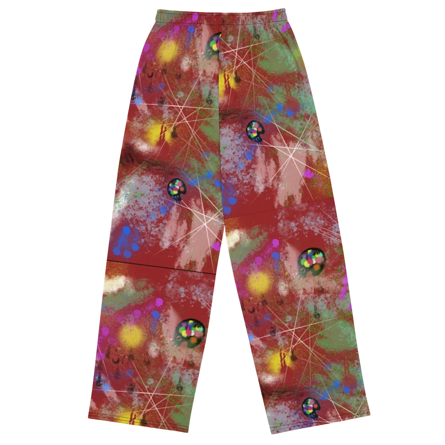 Splatter-Wear #2 Wide Unisex Pants/Red product image (2)