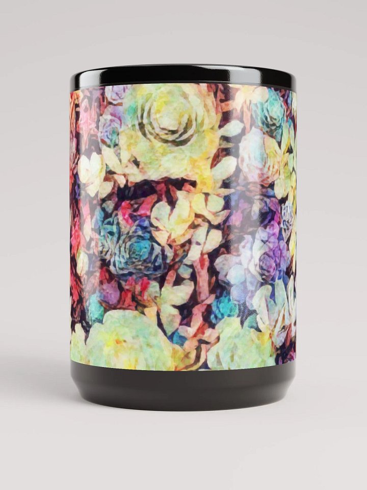 Abstract Graphic | Black Coffee Mug | Enchanting Succulent product image (2)