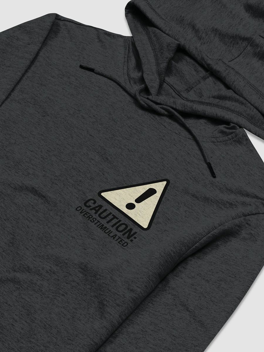 CAUTION: OCERSTIMULATED (sm. moonstone design) printed lightweight hoodie product image (1)