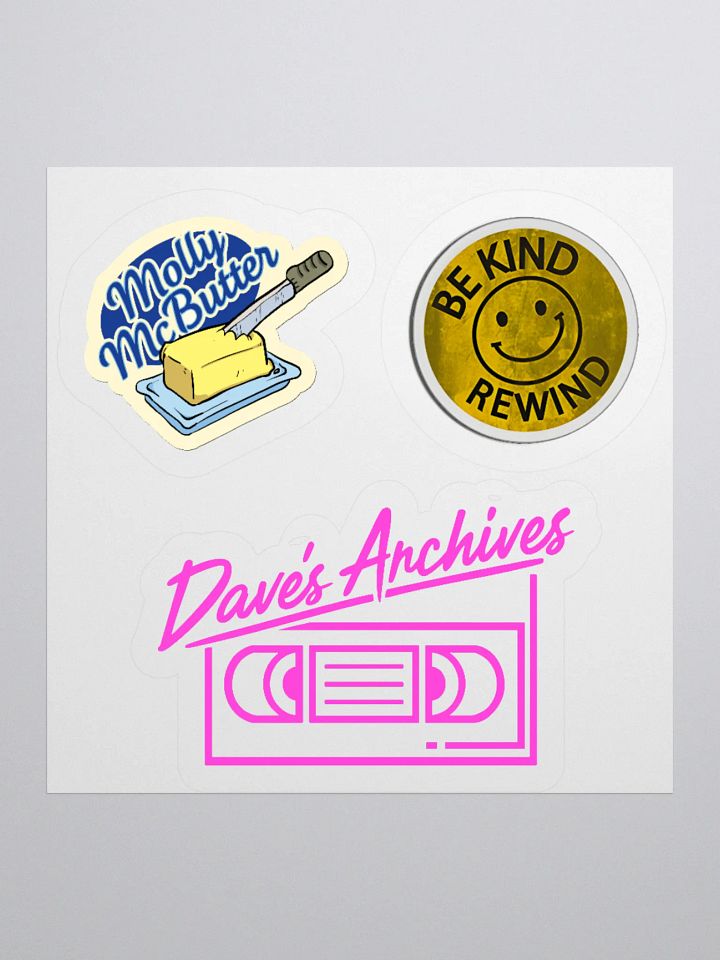 Dave’s Archives Sticker Set of Pure Retro Delight product image (1)