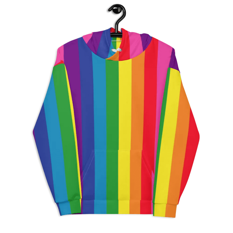 1978 Rainbow Pride Flag = 8-Color - All-Over Print Hoodie product image (7)