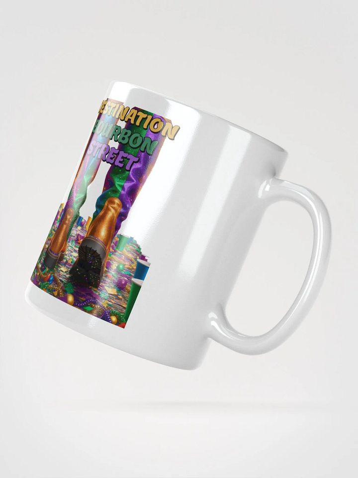 Destination Bourbon Street - Funny Mardi Gras White Coffee Mug product image (5)