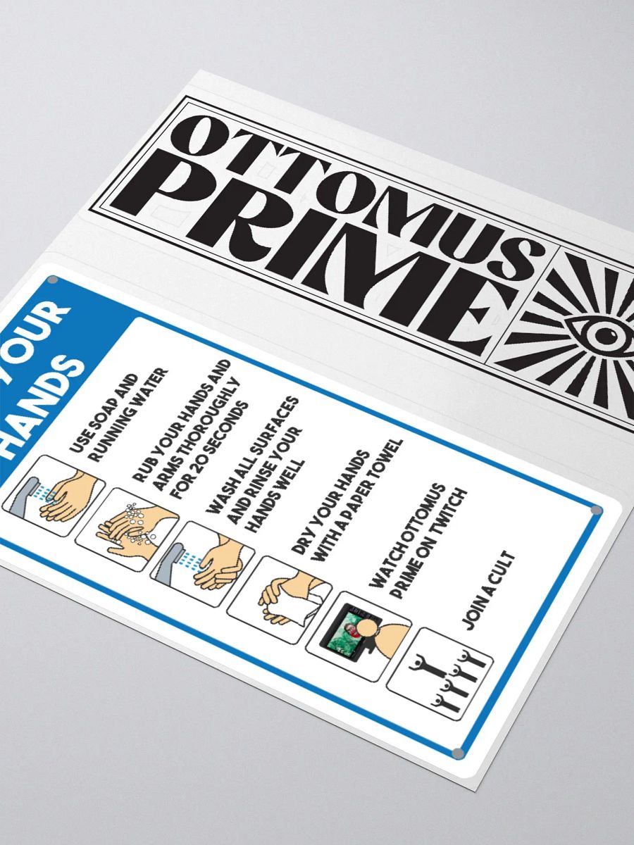 Hand Wash Instructions Sticker product image (3)