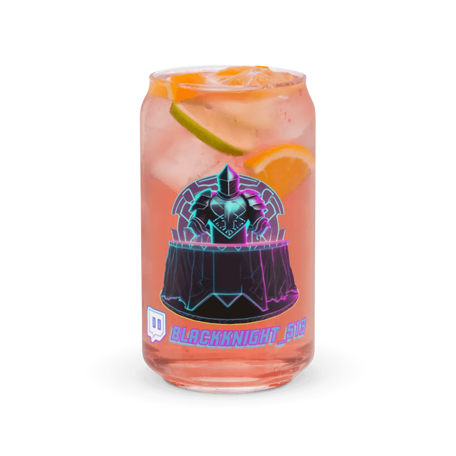Blackknight_513 Can Shaped Glass Cup w/optional Lid & straw. product image (37)