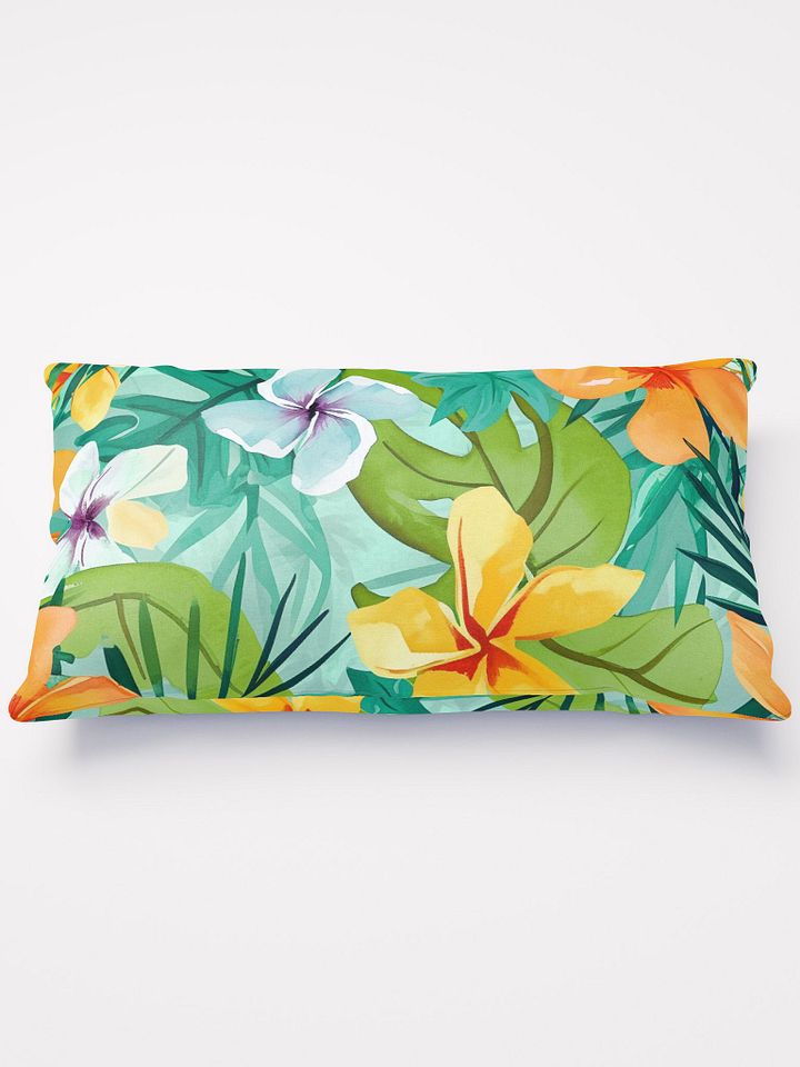 Tropical Vibes Green Throw Pillow - Bold & Bright product image (1)