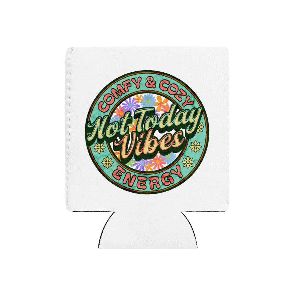 Not Today Vibes Vibrant Floral Can Cooler product image (1)