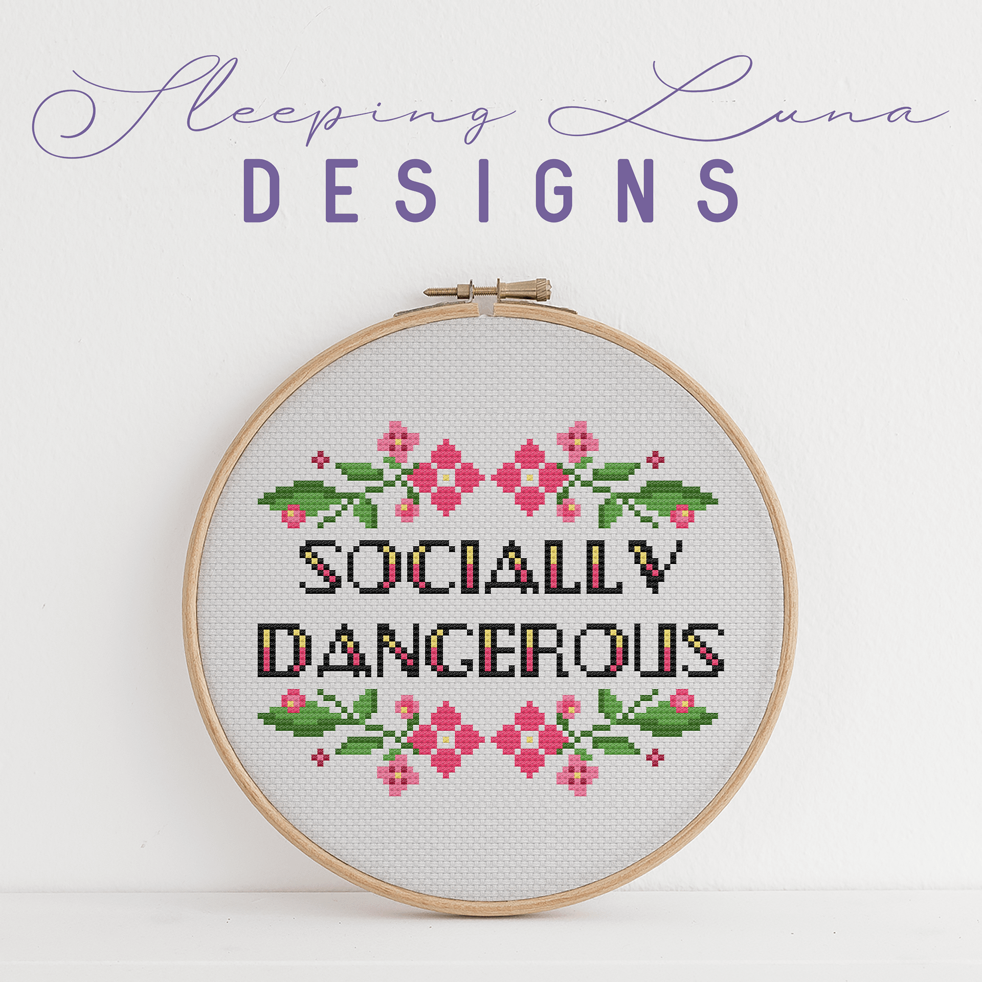 Socially Dangerous - Cross Stitch Pattern product image (2)