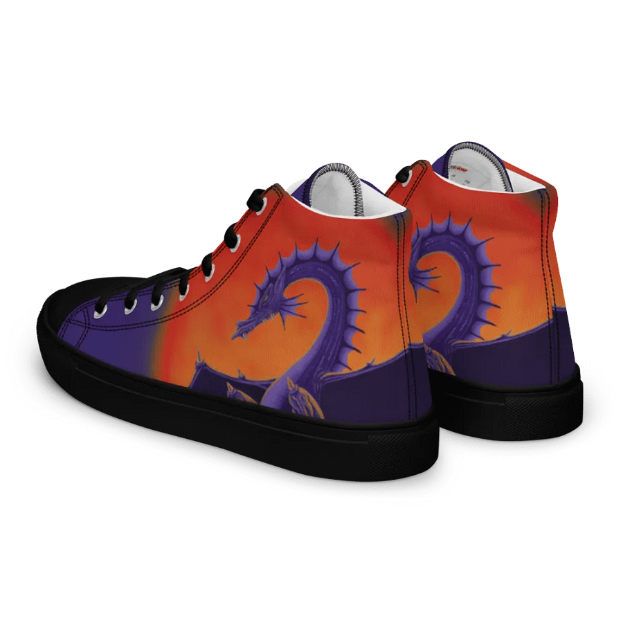 Dragon Sunburst High Top Canvas Shoes product image (5)