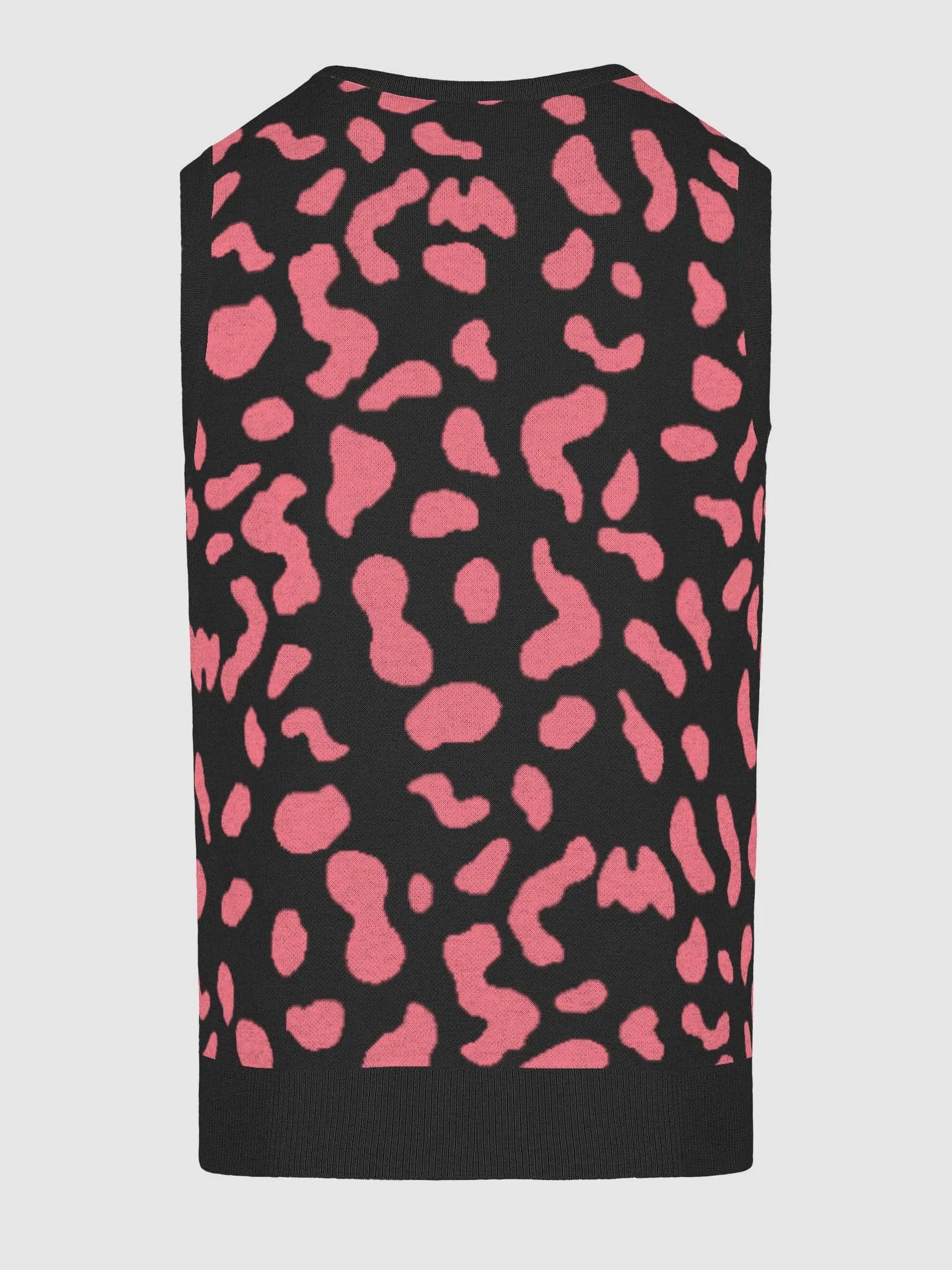 Wild Whisper Leopard Animal Print V-Neck Sweater Vest product image (20)