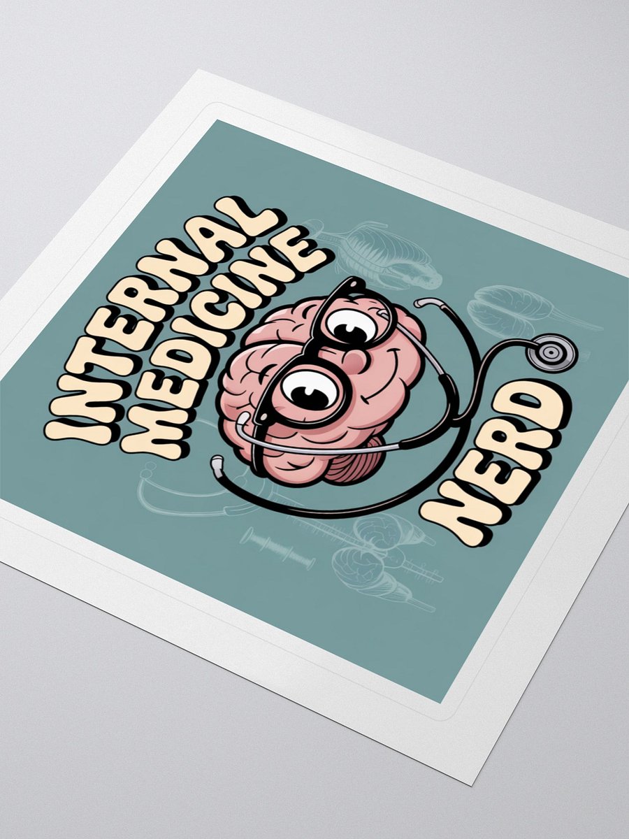 Internal Medicine Nerd Sticker product image (3)